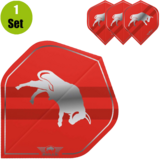 Bulls Bulls Retro Dartflights - Rood Bulls Bulls Retro Dartflights - Rood