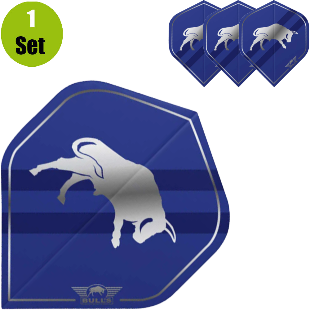 Bulls Bulls Retro Dartflights - Blauw afbeelding
