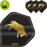 Bulls Bulls Retro Dartflights - Zwart Bulls Bulls Retro Dartflights - Zwart