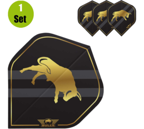 Bulls Bulls Retro Dartflights - Zwart