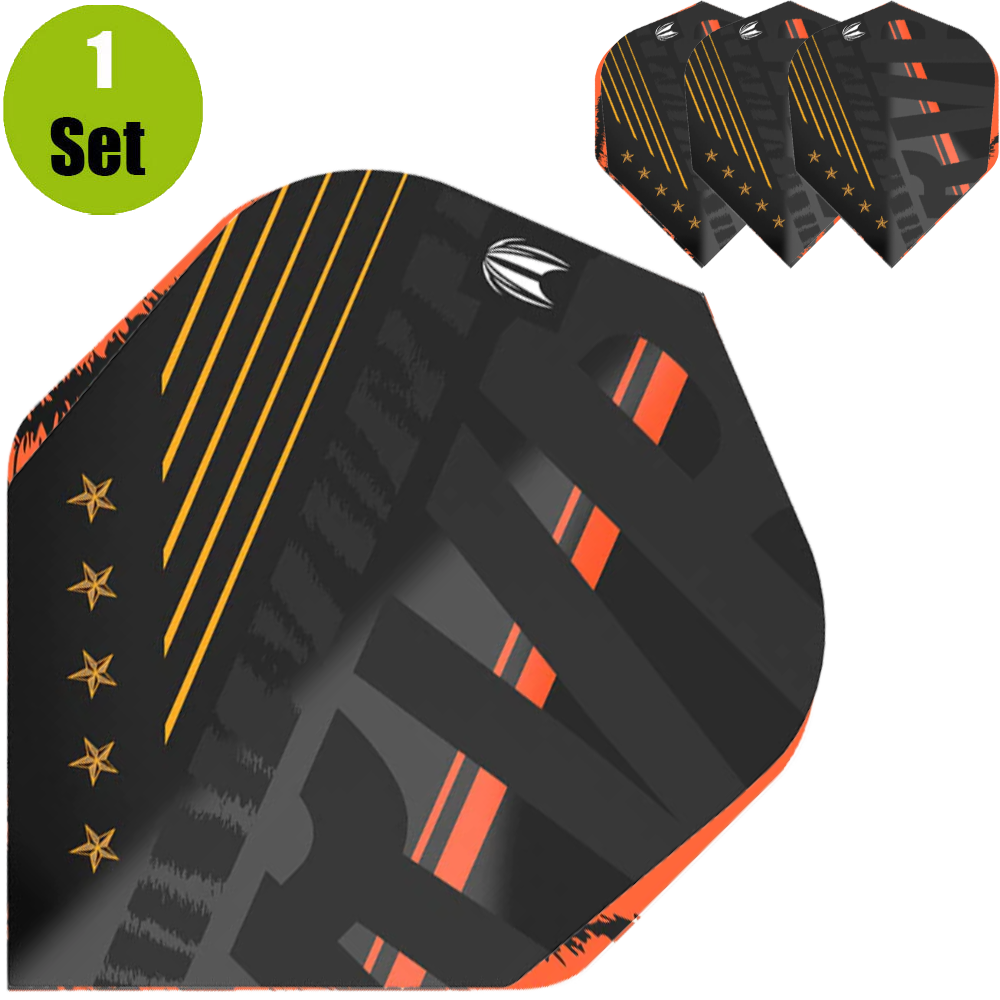 Target Raymond van Barneveld 80% No6 Dartflights - Zwart Target Raymond van Barneveld 80% No6 Dartflights - Zwart