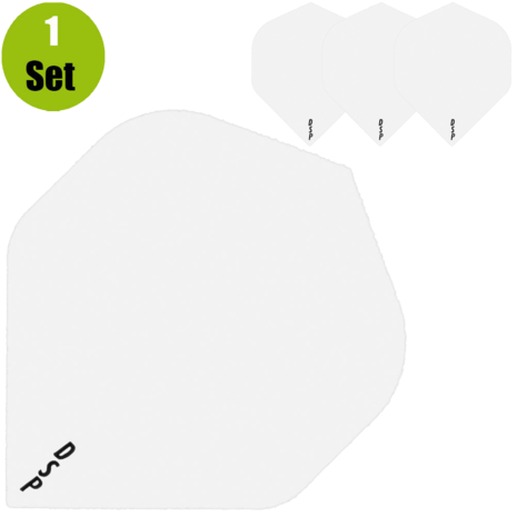 Lena Poly Plain Dartflights - Clear Lena Poly Plain Dartflights - Clear
