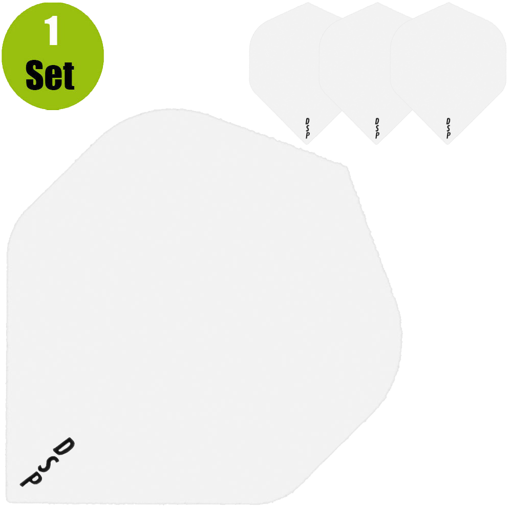 Lena Poly Plain Dartflights - Clear afbeelding