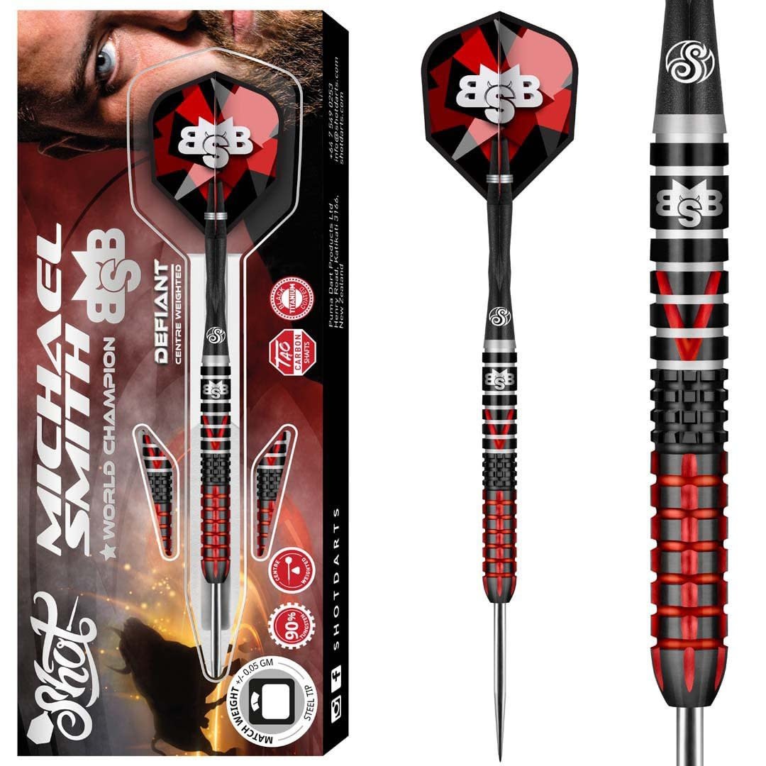 Shot Michael Smith 90% Defiant - Dartpijlen afbeelding