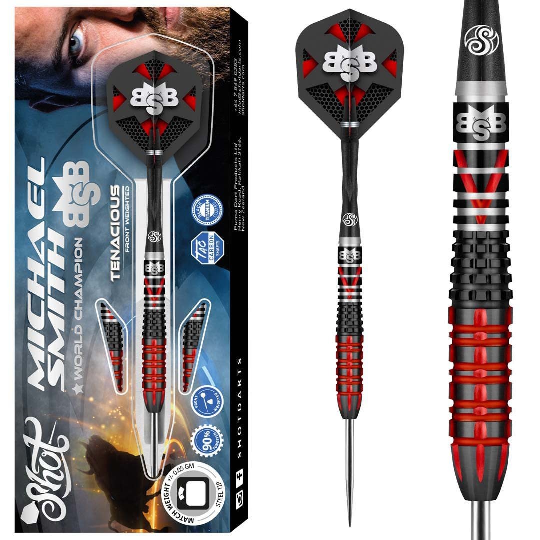 Shot Michael Smith 90% Tenacious - Dartpijlen afbeelding