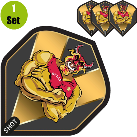 Shot Michael Smith Bully Boy Gold - Dartflight Shot Michael Smith Bully Boy Gold - Dartflight