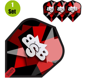 Shot Michael Smith Defiant Dartflights - Zwart Shot Michael Smith Defiant Dartflights - Zwart