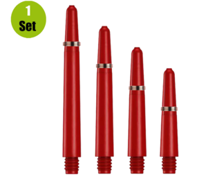 Lena Lena Nylon Dartshafts + Ring - Rood