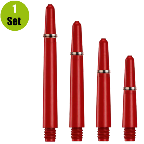 Lena Lena Nylon Dartshafts + Ring - Rood