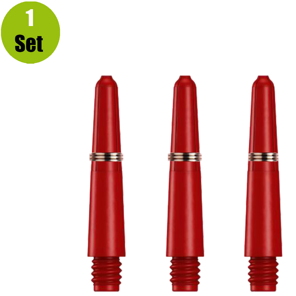 Lena Lena Nylon Dartshafts + Ring - Rood
