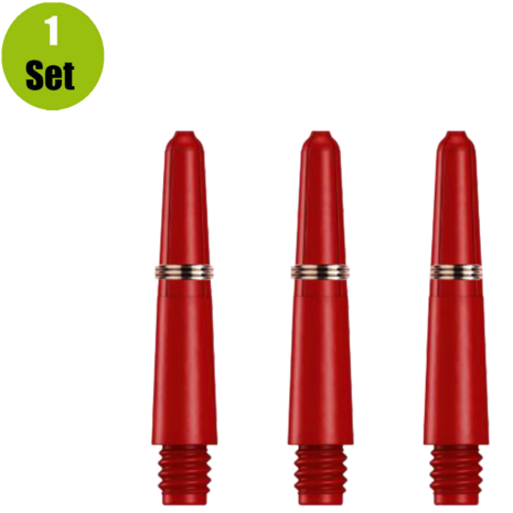 Lena Lena Nylon Dartshafts + Ring - Rood