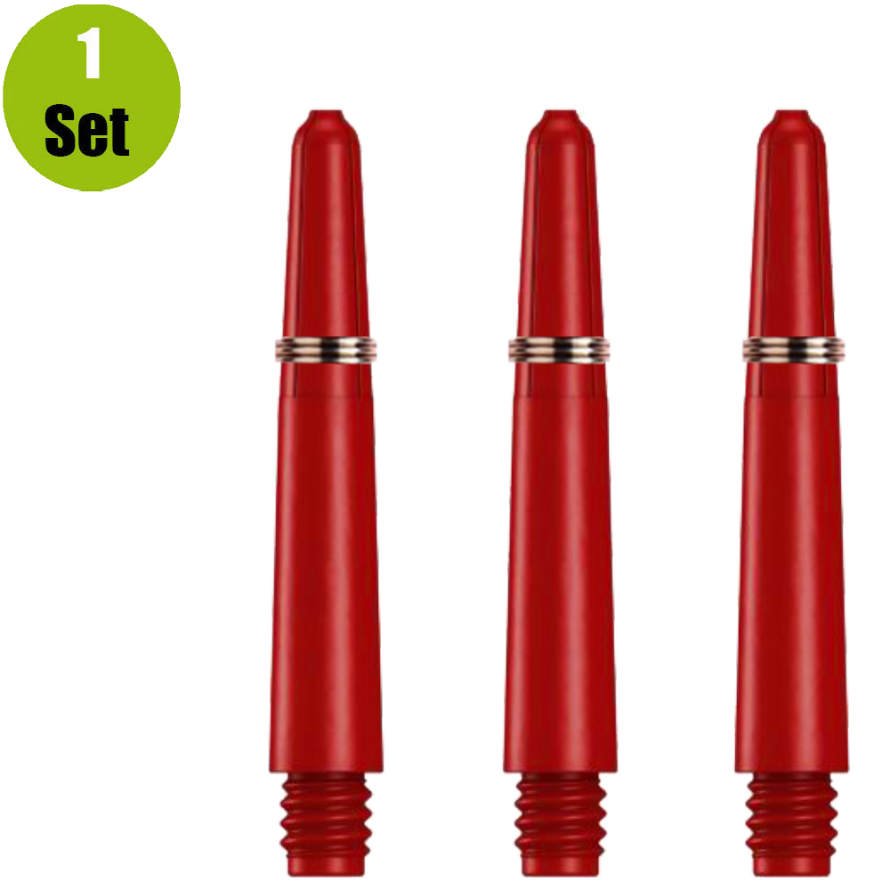Lena Lena Nylon Dartshafts + Ring - Rood