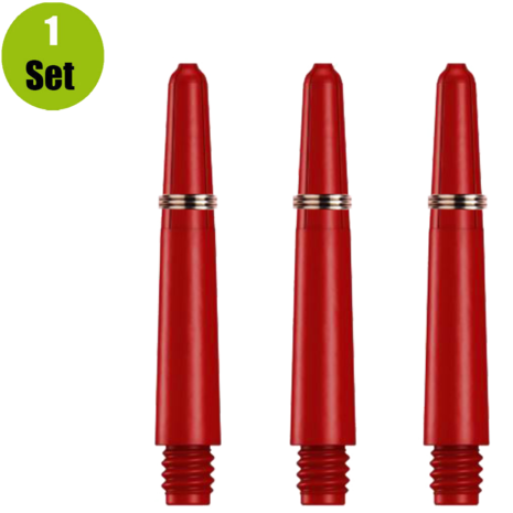 Lena Lena Nylon Dartshafts + Ring - Rood