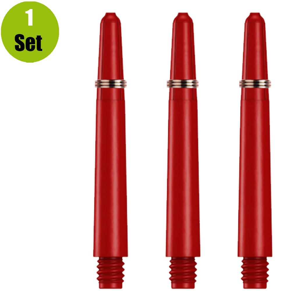 Lena Lena Nylon Dartshafts + Ring - Rood