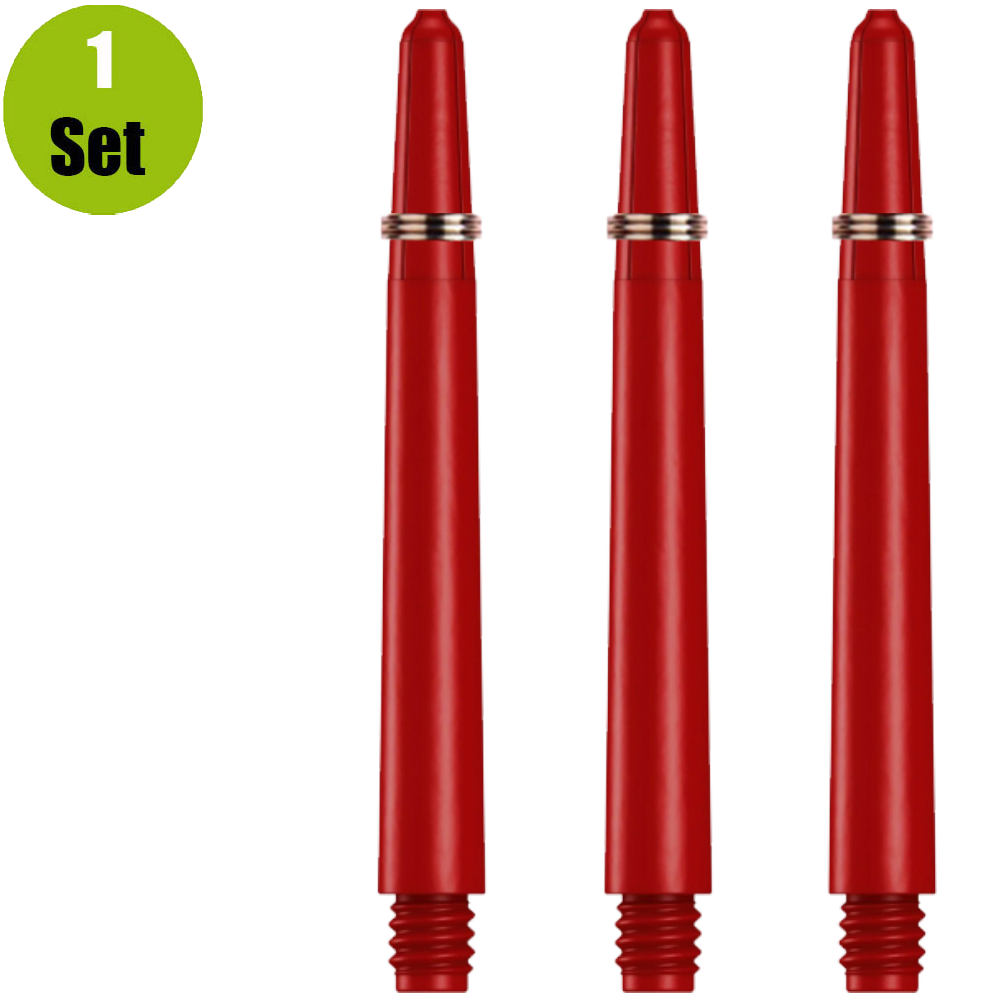 Lena Lena Nylon Dartshafts + Ring - Rood