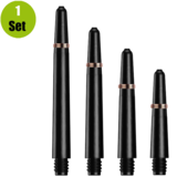 Lena Lena Nylon Dartshafts + Ring - Zwart