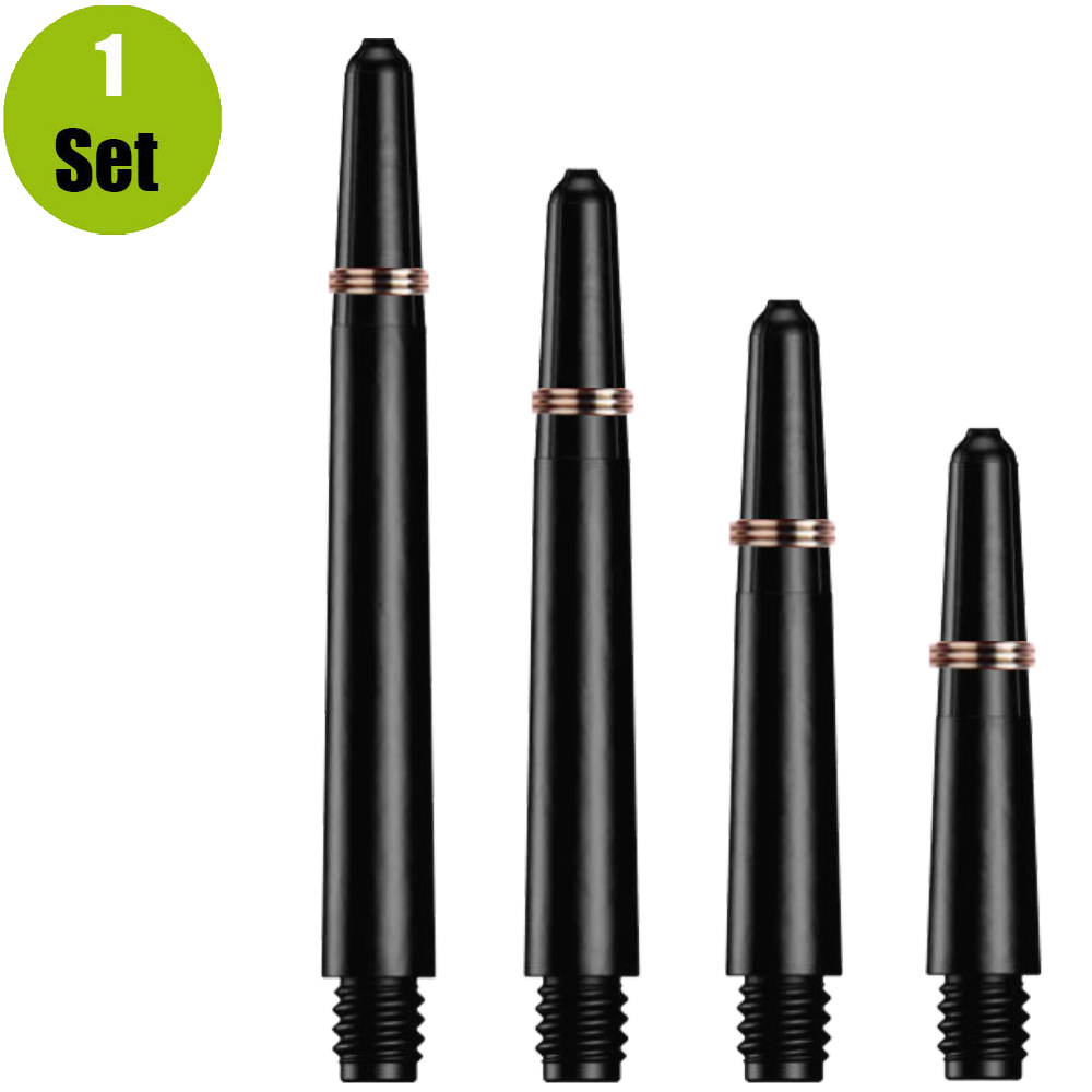 Lena Nylon Dartshafts + Ring - Zwart afbeelding