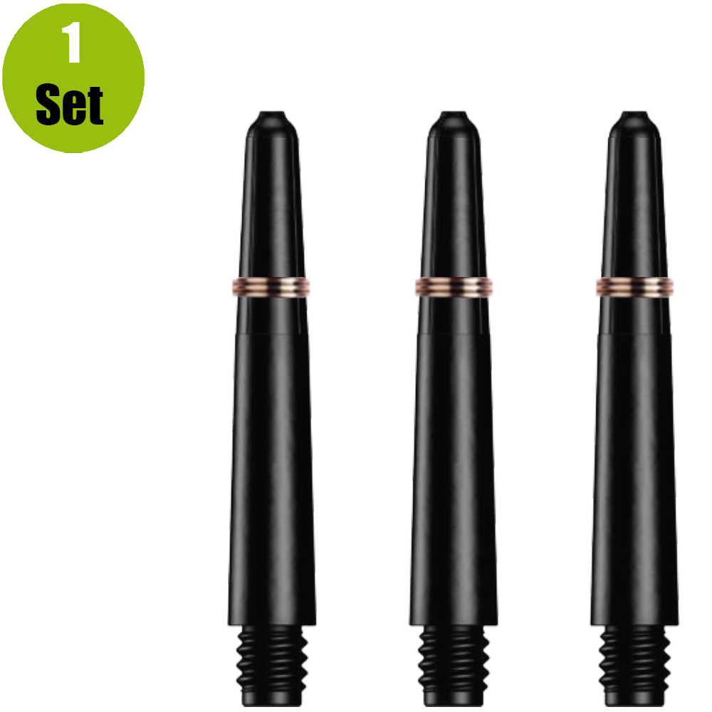 Lena Lena Nylon Dartshafts + Ring - Zwart afbeelding