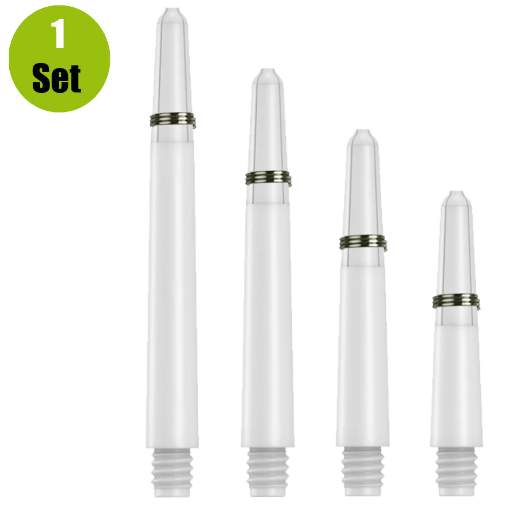 Lena Lena Nylon Dartshafts + Ring - Wit Lena Lena Nylon Dartshafts + Ring - Wit