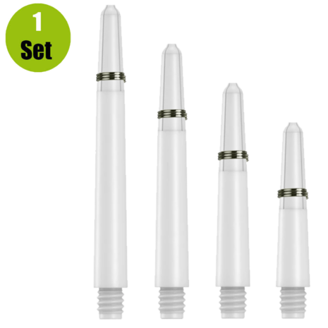 Lena Lena Nylon Dartshafts + Ring - Wit Lena Lena Nylon Dartshafts + Ring - Wit