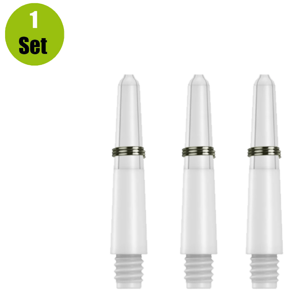 Lena Lena Nylon Dartshafts + Ring - Wit Lena Lena Nylon Dartshafts + Ring - Wit