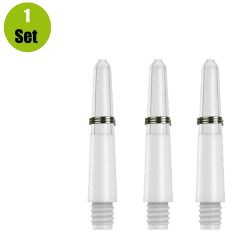 Lena Lena Nylon Dartshafts + Ring - Wit Lena Lena Nylon Dartshafts + Ring - Wit
