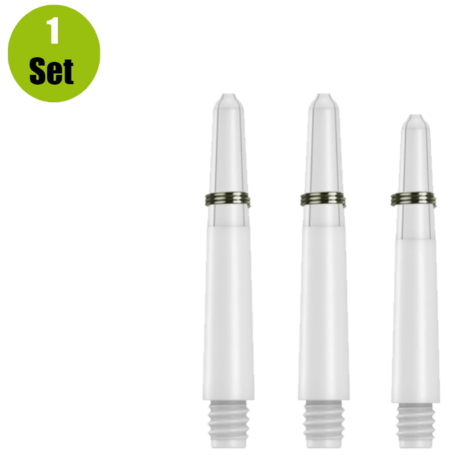 Lena Lena Nylon Dartshafts + Ring - Wit Lena Lena Nylon Dartshafts + Ring - Wit