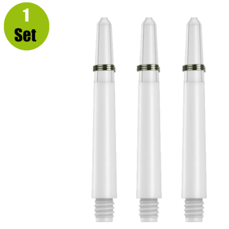 Lena Lena Nylon Dartshafts + Ring - Wit Lena Lena Nylon Dartshafts + Ring - Wit