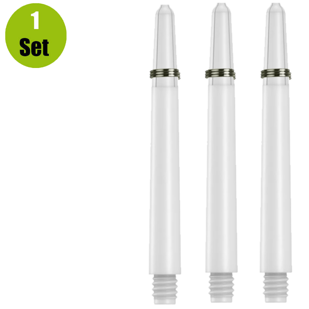 Lena Lena Nylon Dartshafts + Ring - Wit Lena Lena Nylon Dartshafts + Ring - Wit