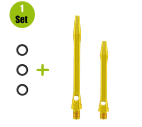 Lena Lena Aluminium Dartshafts + Rubber - Goud