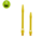Lena Aluminium Dartshafts - Goud