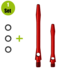 Lena Aluminium Dartshafts + Rubber - Rood