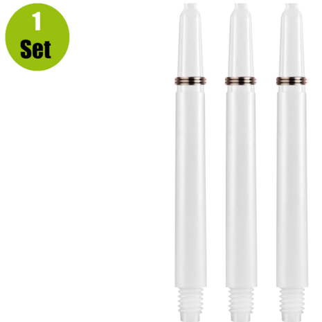 Lena Lena Nylon Dartshafts + Ring - Wit Lena Lena Nylon Dartshafts + Ring - Wit