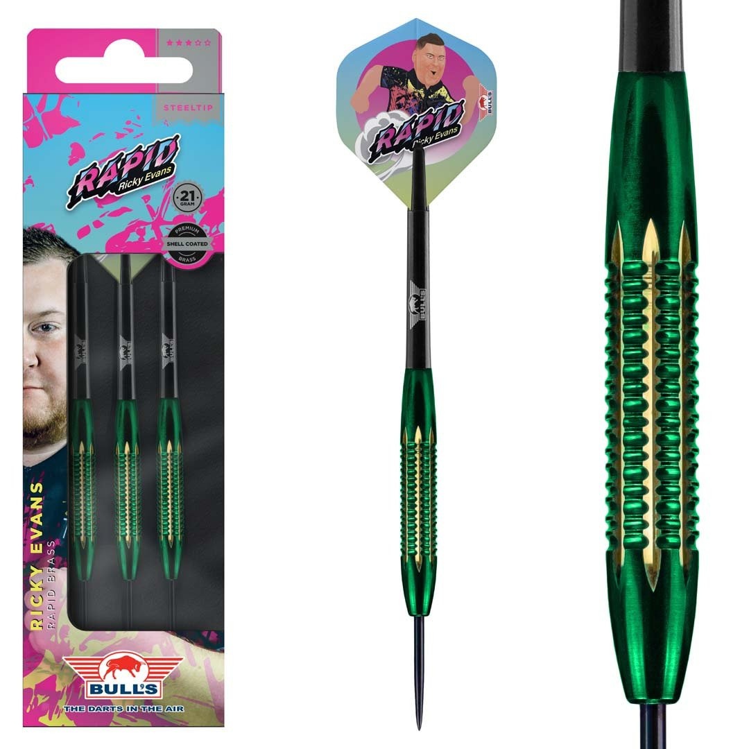 Ricky Evans Shell Coated Green - 21 Gram - Dartpijlen afbeelding