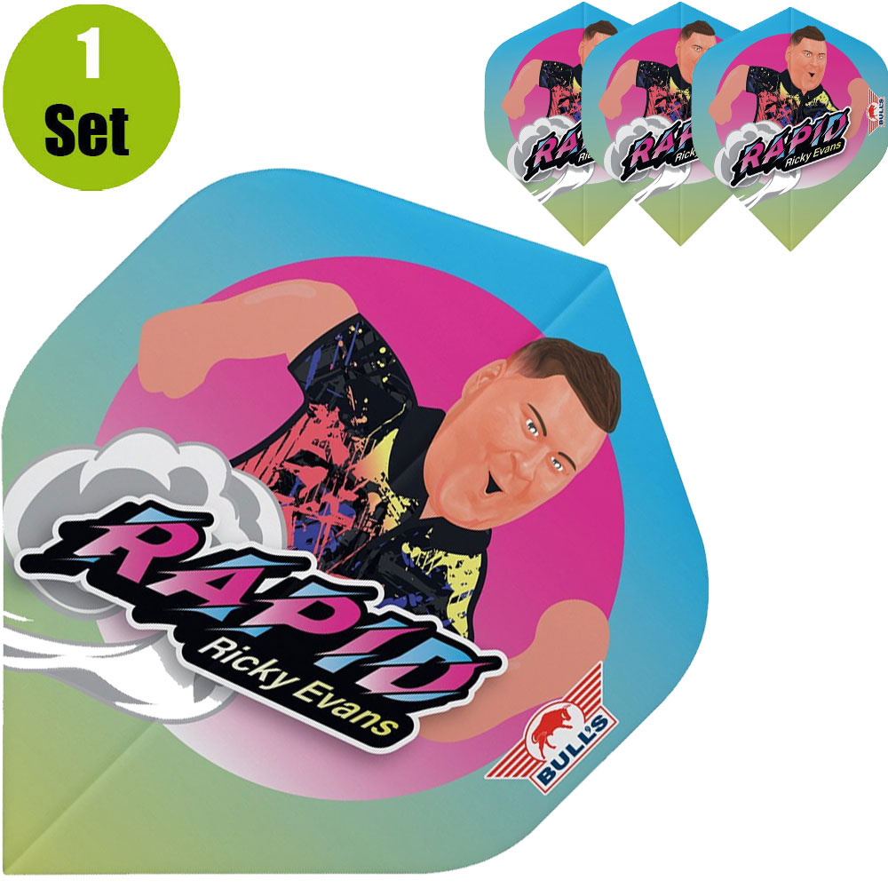 Bulls Ricky Evans 80 Cartoon Dartflight afbeelding