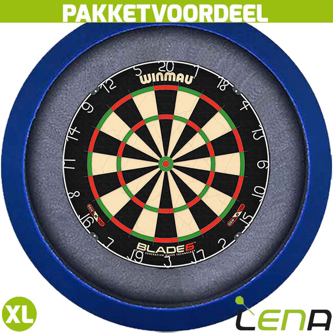 Dartbord Verlichting Set inclusief Winmau Blade 6 Dartbord