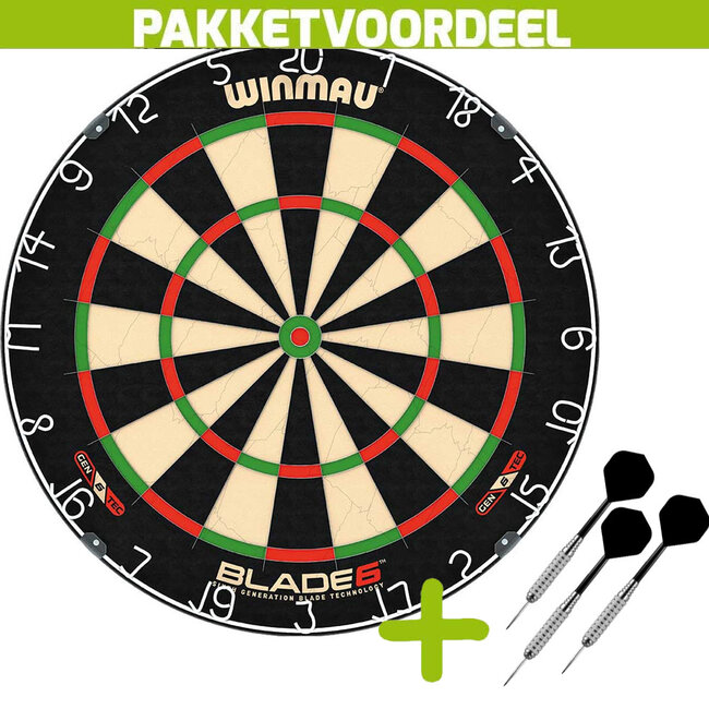 Dartbord Set inclusief Winmau Blade 6