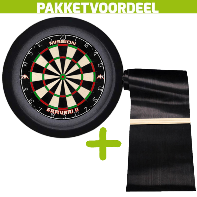 2⭐ Samurai DartBaan Voordeelset met Leiden - Dartshop Mission