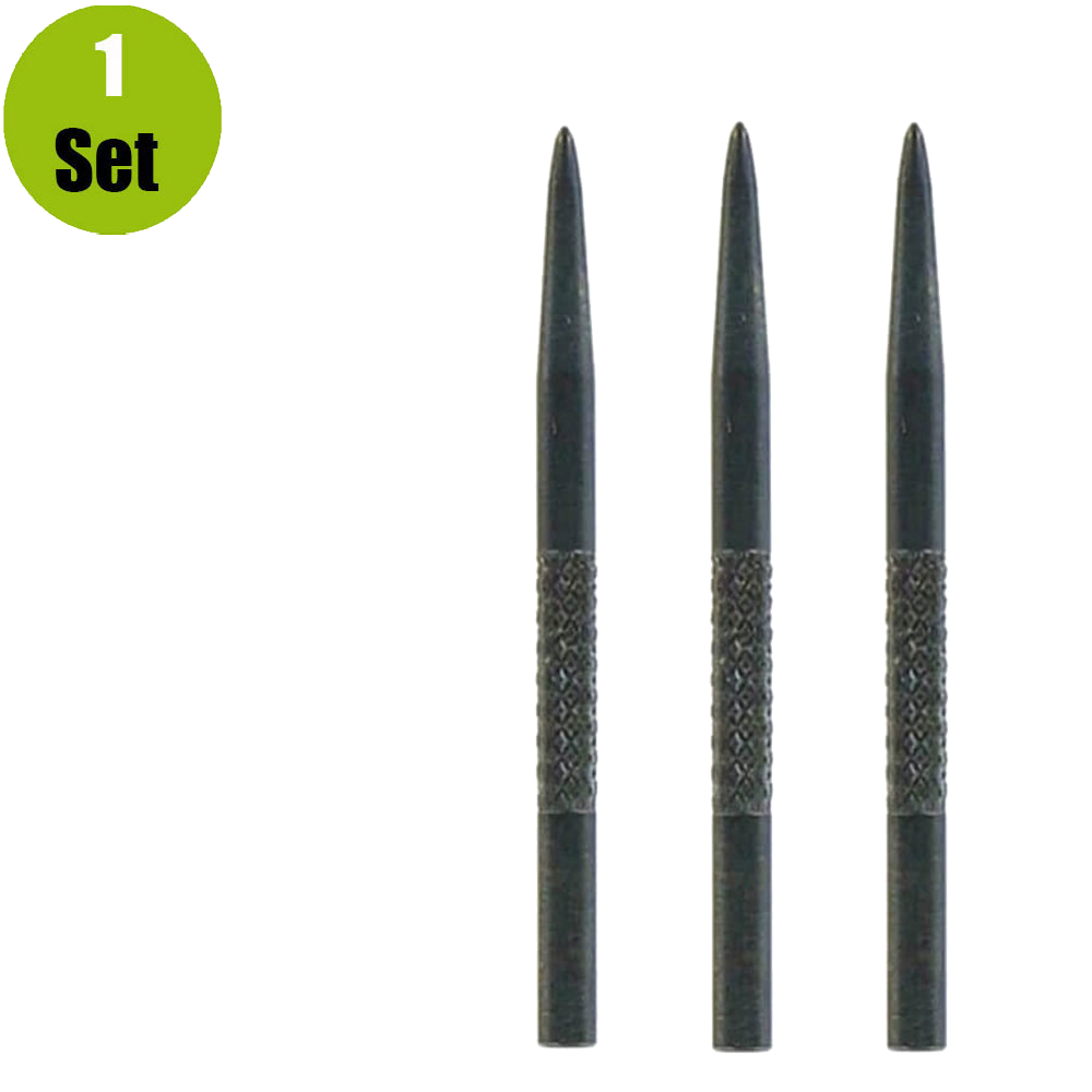 Winmau Winmau Knurled  Points Zwart -32 mm Winmau Winmau Knurled  Points Zwart -32 mm