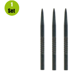 Winmau Knurled  Points Zwart Winmau Knurled  Points Zwart