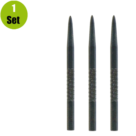 Winmau Winmau Knurled  Points Zwart -32 mm Winmau Winmau Knurled  Points Zwart -32 mm