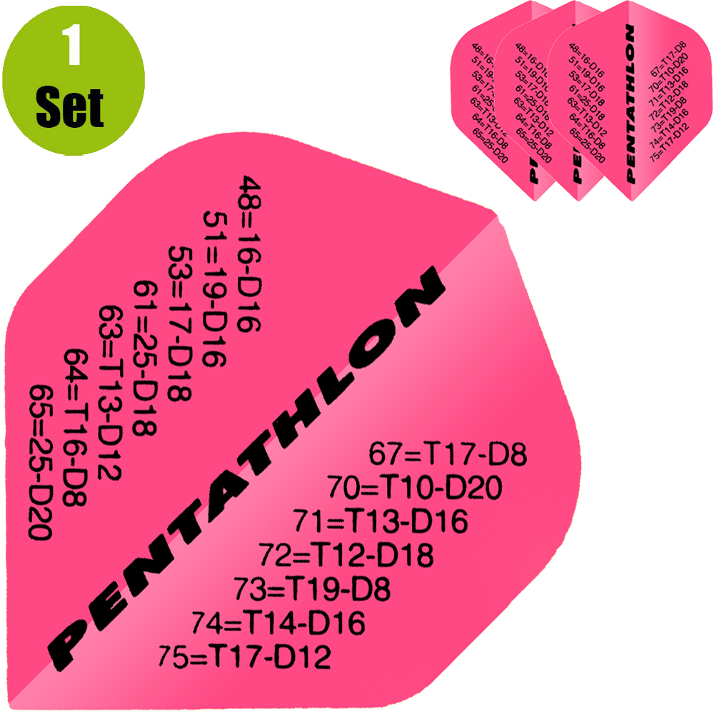 Pentathlon Pentathlon Finish Dartflights - Roze afbeelding