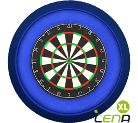 Lena Dartbord Verlichting Deluxe XL Blauw
