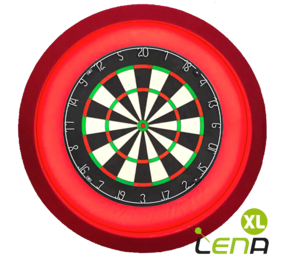Lena Dartbord Verlichting Deluxe XL Rood