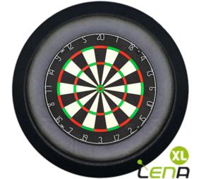 Lena Dartbord Verlichting Deluxe XL Zwart