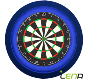 Lena Dartbord Verlichting Deluxe Blauw