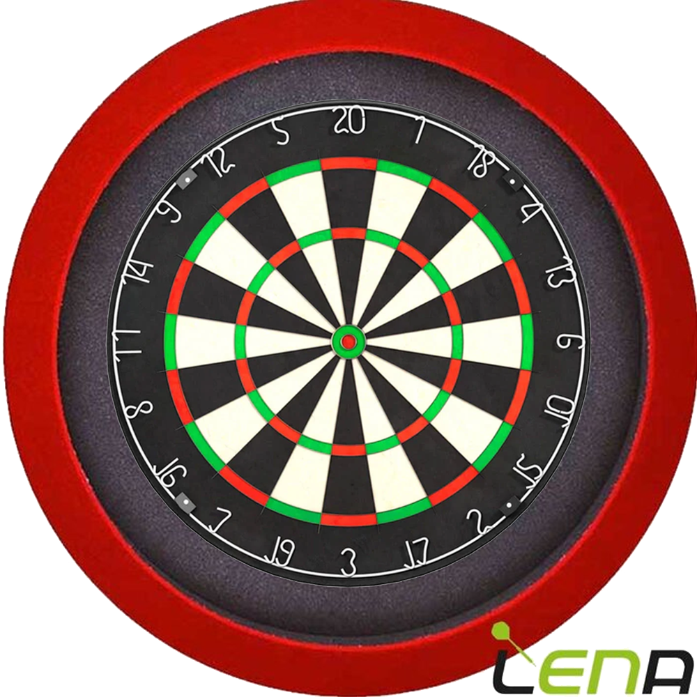 Lena Dartbord Verlichting Basic Rood afbeelding