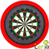 Dartbord Verlichting Basic XL Rood Dartbord Verlichting Basic XL Rood