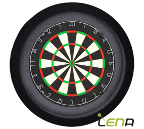 Lena Dartbord Verlichting Deluxe Zwart