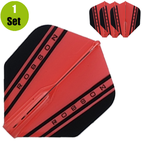 Robson Robson Standaard V Dartflights - Rood Robson Robson Standaard V Dartflights - Rood